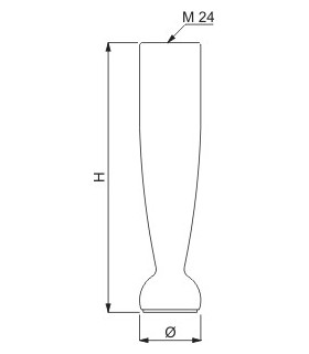Pied de meuble diamètre 35 mm Pied de meuble diamètre 35 mm