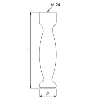 Pied de meuble diamètre 35 mm Pied de meuble diamètre 35 mm