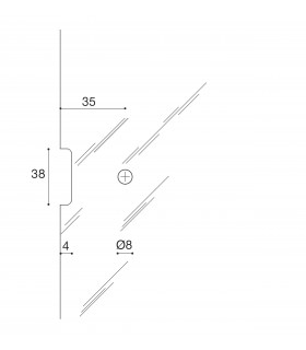 Charnière 50/45 porte vitrée CP00305A Confalonieri Charnière 50/45 porte vitrée CP00305A Confalonieri