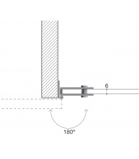 Charnière 40/35 porte vitrée CP00305B Confalonieri Charnière 40/35 porte vitrée CP00305B Confalonieri