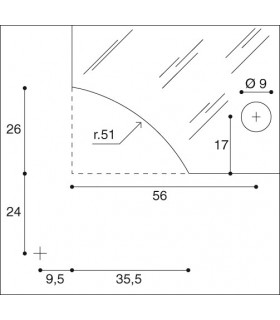 Charnière 67/35 pour porte vitrée 6 mm CF0305P/A0 par Confalonieri Charnière 67/35 pour porte vitrée 6 mm CF0305P/A0 par Confalonieri