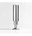 Pied de meuble aluminium poli diamètre 35 mm