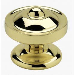Poignée bouton de porte en laiton massif série Lutece