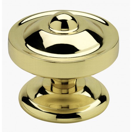 Poignée bouton de porte en laiton massif série Lutece
