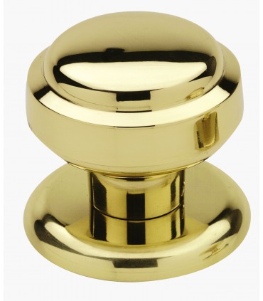 Poignée bouton de porte en laiton massif série Neptune