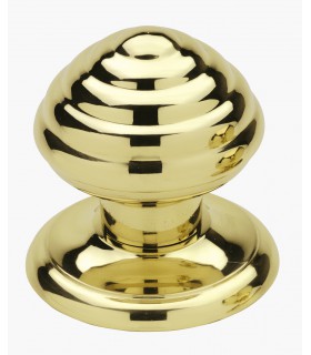 Poignée bouton de porte en laiton massif série Alicante