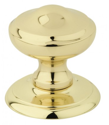 Poignée bouton de porte en laiton massif série Victoria