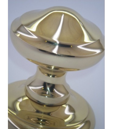 Poignée bouton de porte en laiton massif série Victoria