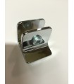 Pince fixe chrome brillant pour verre d'épaisseur 4 à 8 mm Pince fixe chrome brillant pour verre d'épaisseur 4 à 8 mm