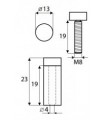 Entretoise Ø 13 x 19 mm