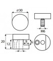 Fixation ronde pour miroir