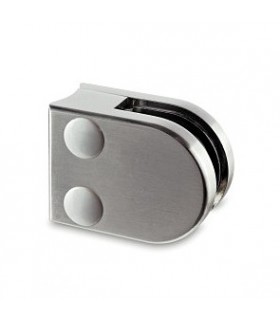 Pince a verre pour tube - modèle 20 - Zamak effet inox brossé Pince a verre pour tube - modèle 20 - Zamak effet inox brossé