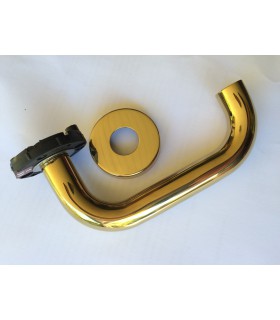 Paire de poignée béquille revêtue Titane Gold