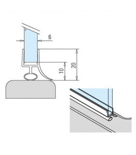 Joint d'étanchéité pour cabine de douche Joint d'étanchéité pour cabine de douche