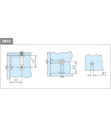 Connecteur triple à 90°