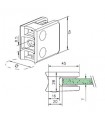 Pince à verre pour tube - modèle 21 - inox aisi 316