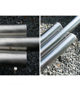 Protection inox INNOPROTECT B580 sur tube inox Protection inox INNOPROTECT B580 sur tube inox