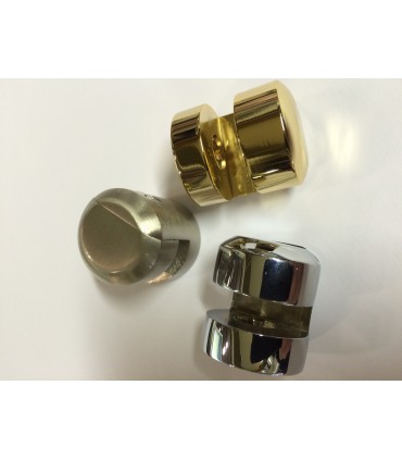 Fixation verticale ronde pour miroir 6 mm