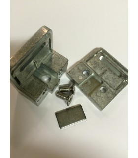 Pince a verre à talon plat - modèle Square - Zamak brut Pince a verre à talon plat - modèle Square - Zamak brut