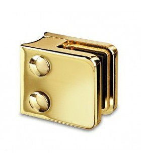 Pince à verre pour tube - modèle 21 - Zamak doré brillant Pince à verre pour tube - modèle 21 - Zamak doré brillant