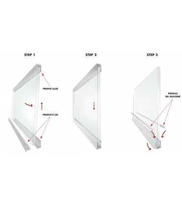 Montage profil série Profix 2130 avec Profix 1630