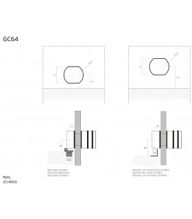 Serrure bouton à cylindre amovible Serrure bouton à cylindre amovible