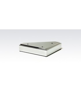 Pied de meuble en zamak chromé brillant série 25 par SC