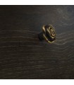 Poignée bouton série Rose bronze antique