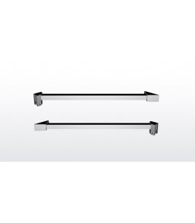 Barre raidisseur carrée pour cloison de douche fixation à 45° Barre raidisseur carrée pour cloison de douche fixation à 45°