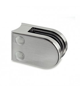 Pince à verre pour tube - modèle 22 - Zamak effet inox brossé Pince à verre pour tube - modèle 22 - Zamak effet inox brossé