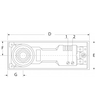 Ferme porte bas à encaster série HEKLA ouverture +/- 116°