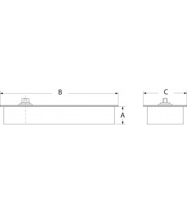 Ferme porte bas à encaster série HEKLA ouverture +/- 116°