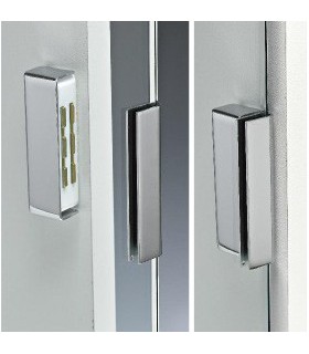 Aimant avec carter pour porte en verre  Aimant avec carter pour porte en verre