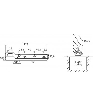 Penture à larder pour pivot à frein Hekla ou Katla