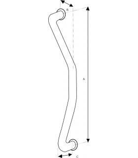 Paire de poignée Style 10 inox brossé mat