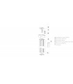 Kit poteau raidisseur sol / plafond montage central Kit poteau raidisseur sol / plafond montage central