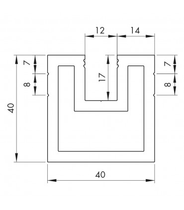 Kit poteau raidisseur sol / plafond montage central
