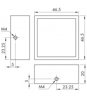 Kit poteau raidisseur sol / plafond montage central Kit poteau raidisseur sol / plafond montage central