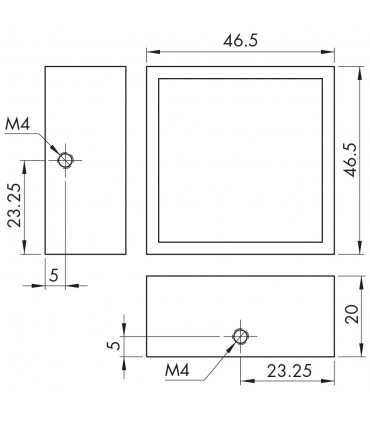 Kit poteau raidisseur sol / plafond montage central