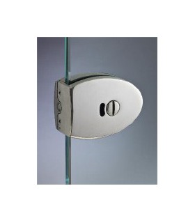 Serrure de forme elliptique à bouton pour porte en verre Serrure de forme elliptique à bouton pour porte en verre