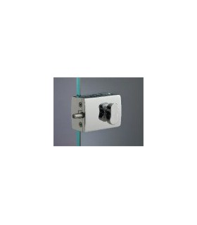 Serrure avec bouton design pour porte en verre Serrure avec bouton design pour porte en verre