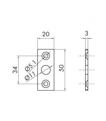 Serrure avec bouton design pour porte en verre
