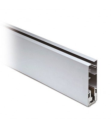 Grand profil aluminium finition effet inox