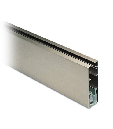 Grand profil aluminium finition effet inox