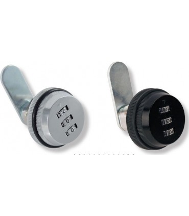 Serrure à bouton ouverture avec code 3 chiffres