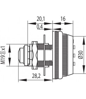 Serrure à bouton ouverture avec code 3 chiffres