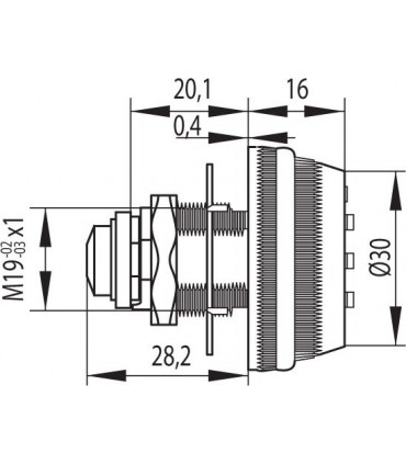 Serrure à bouton ouverture avec code 3 chiffres