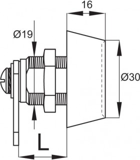 Serrure à bouton moleté ouverture avec code 3 chiffres