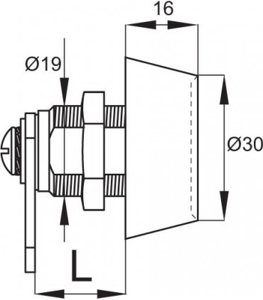 Serrure à bouton moleté ouverture avec code 3 chiffres