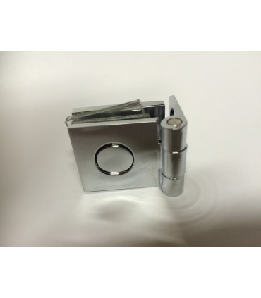 Charnière Bosch pour porte de vitrine en verre montage verre sur bois